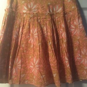 Flower print mini skirt